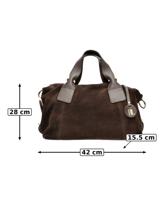 Anna Luchini Bordeauxrood Rundleer Tas - Image 6