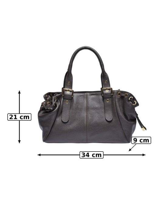 Anna Luchini Bordeauxrood Rundleer Tas - Image 3