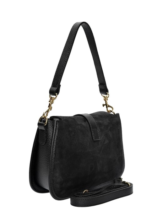 Isabella Rhea Zwart Rundleer Tas - Image 2