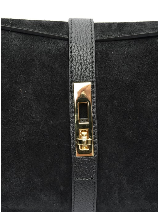 Isabella Rhea Zwart Rundleer Tas - Image 3
