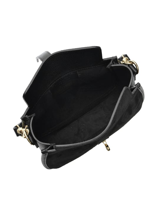Isabella Rhea Zwart Rundleer Tas - Image 4