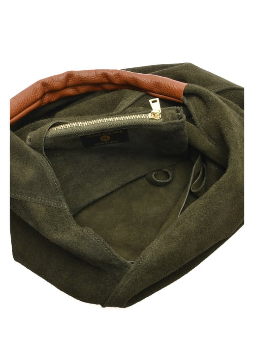 Anna Luchini Groen Rundleer Tas - Image 4