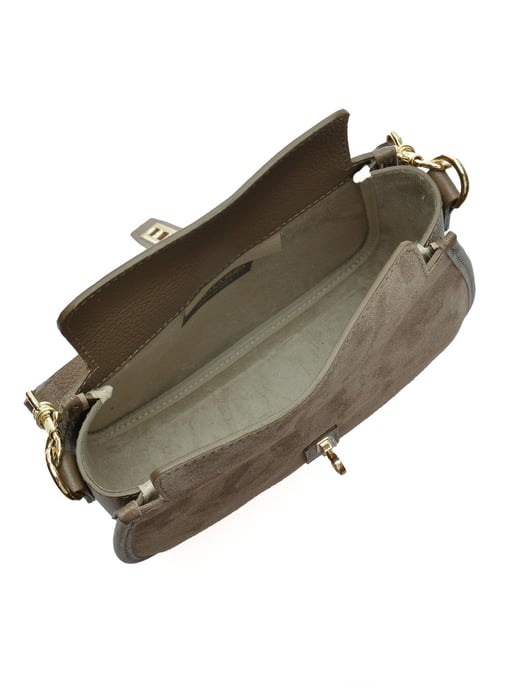 Isabella Rhea Beige Rundleer Tas - Image 4