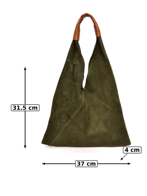 Anna Luchini Groen Rundleer Tas - Image 6