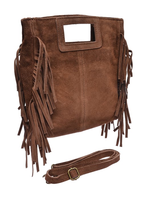Anna Luchini Bordeauxrood Rundleer Tas - Image 2