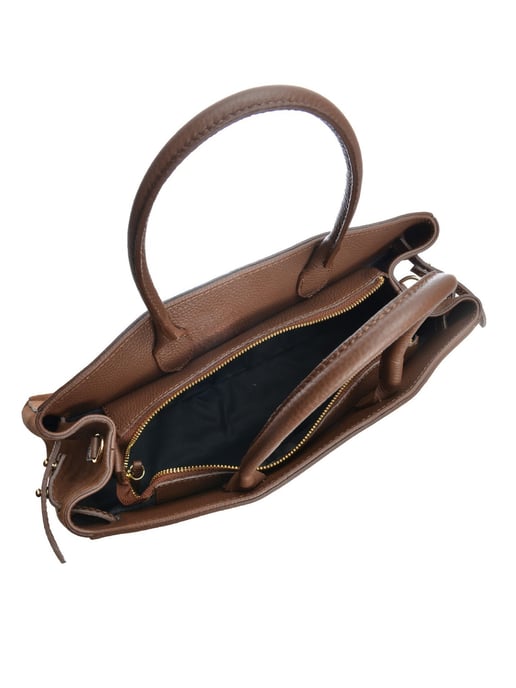 Isabella Rhea Bordeauxrood Rundleer Tas - Image 4