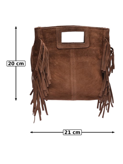 Anna Luchini Bordeauxrood Rundleer Tas - Image 5