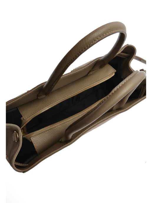 Isabella Rhea Beige Rundleer Tas - Image 4