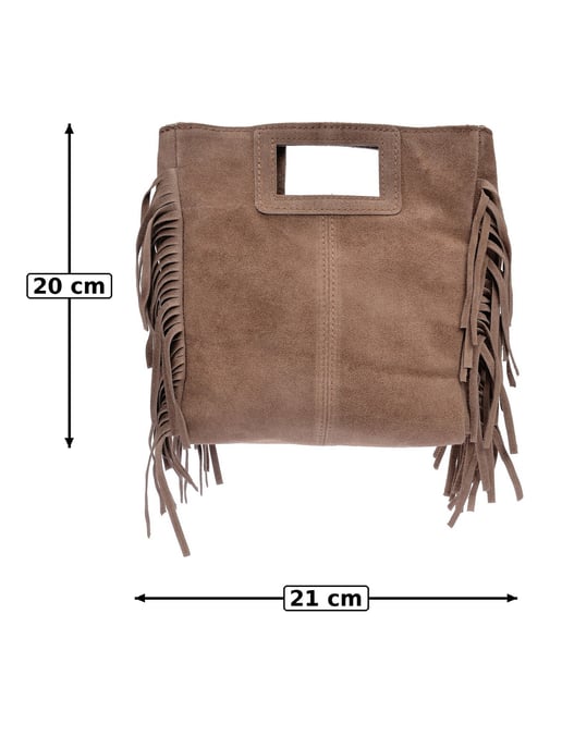 Anna Luchini Beige Rundleer Tas - Image 4