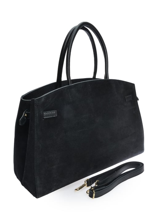 Isabella Rhea Zwart Rundleer Tas - Image 2