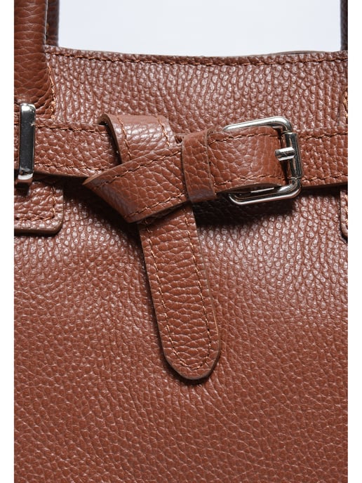 Anna Luchini Bordeauxrood Rundleer Tas - Image 3