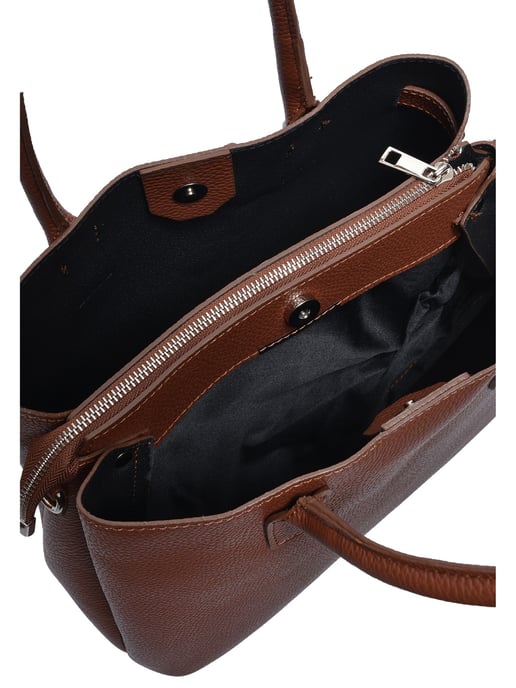 Anna Luchini Bordeauxrood Rundleer Tas - Image 4