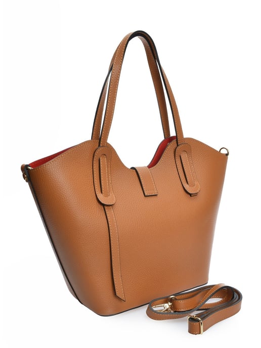 Isabella Rhea Brown Rundleer Tas - Image 2