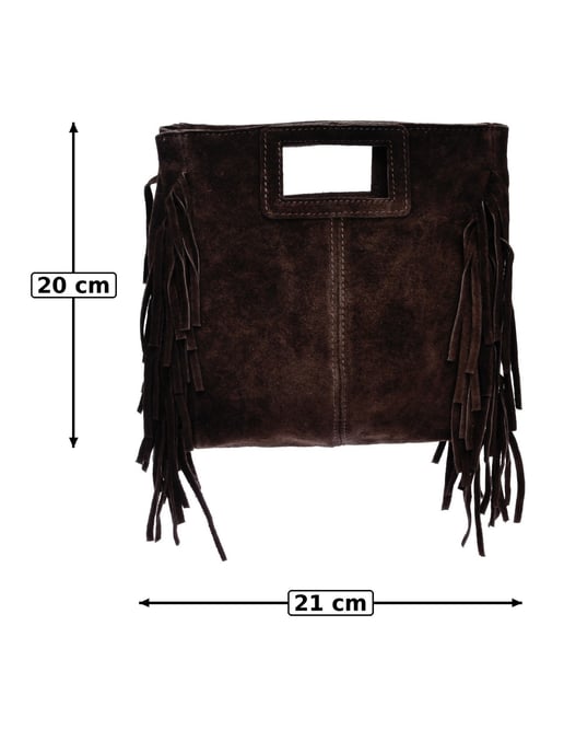 Anna Luchini Bordeauxrood Rundleer Tas - Image 6