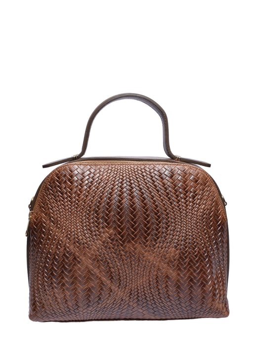 Isabella Rhea Bordeauxrood Rundleer Tas - Image 1