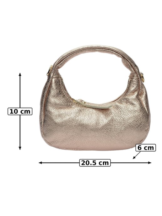 Anna Luchini Brons Rundleer Tas - Image 5