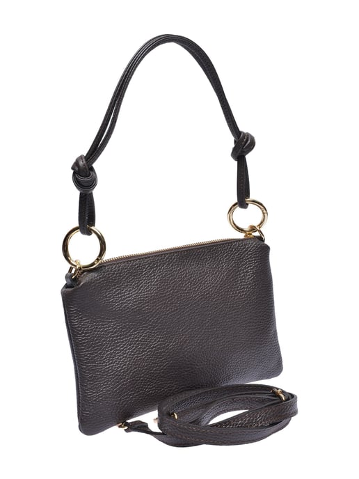 Anna Luchini Bordeauxrood Rundleer Tas - Image 2