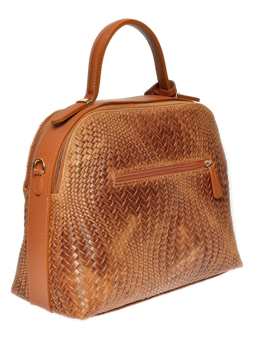 Isabella Rhea Brown Rundleer Tas - Image 2