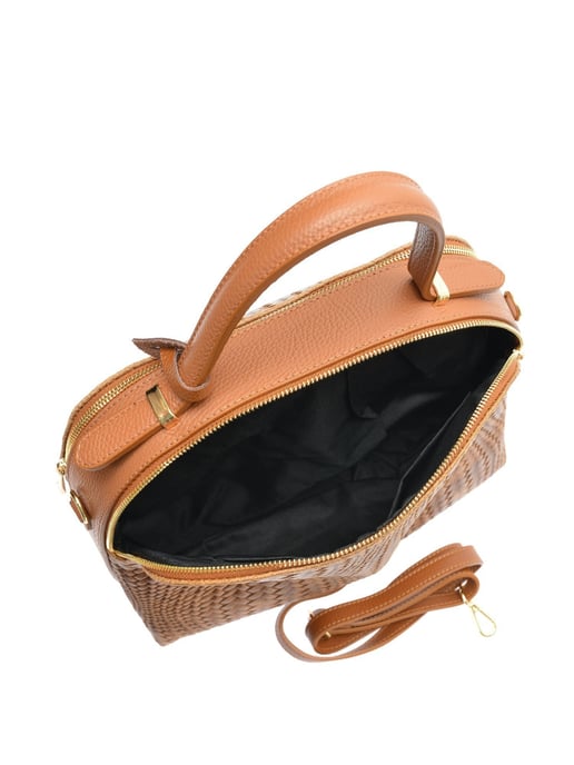 Isabella Rhea Brown Rundleer Tas - Image 4