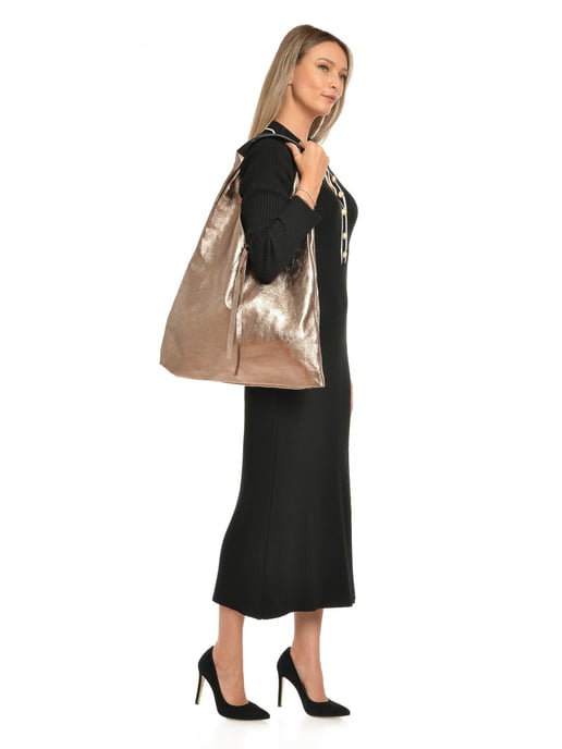 Isabella Rhea Brons Rundleer Tas - Image 5
