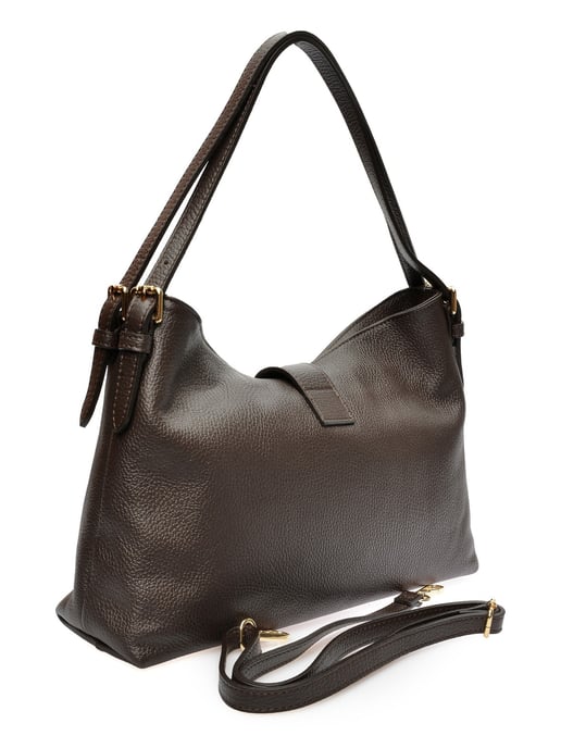 Anna Luchini Bordeauxrood Rundleer Tas - Image 2