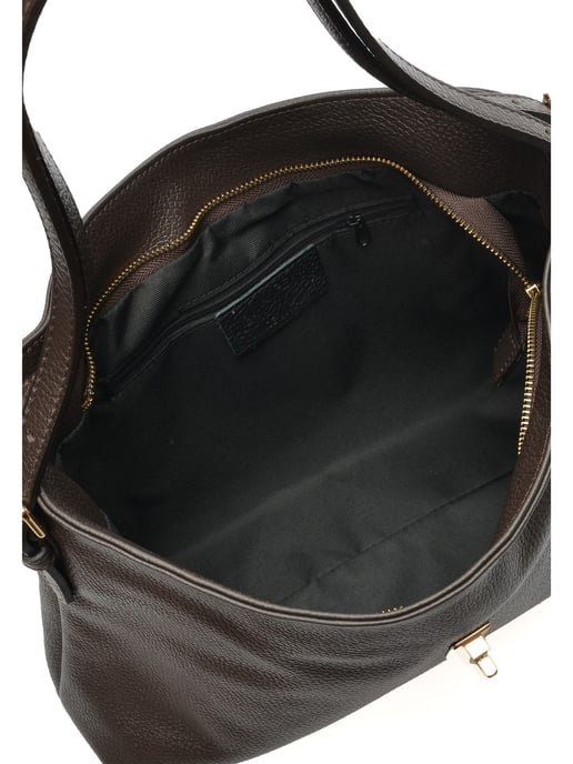 Anna Luchini Bordeauxrood Rundleer Tas - Image 4