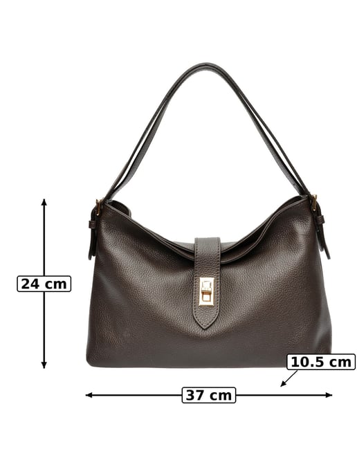 Anna Luchini Bordeauxrood Rundleer Tas - Image 6