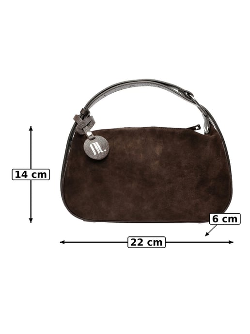 Anna Luchini Bordeauxrood Rundleer Tas - Image 6