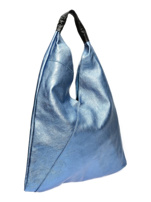 Isabella Rhea Blauw Rundleer Tas - Image 2