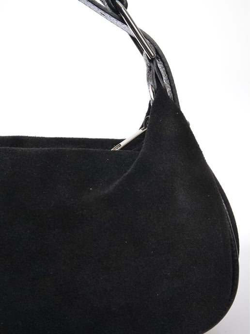 Anna Luchini Zwart Rundleer Tas - Image 3