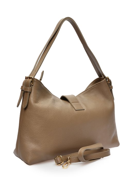 Anna Luchini Beige Rundleer Tas - Image 2