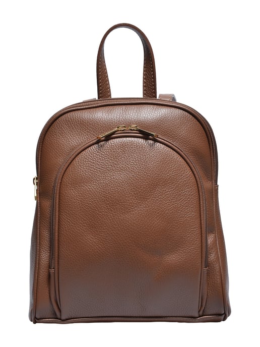 Anna Luchini Bordeauxrood Rundleer Tas - Image 1