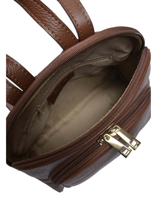 Anna Luchini Bordeauxrood Rundleer Tas - Image 4