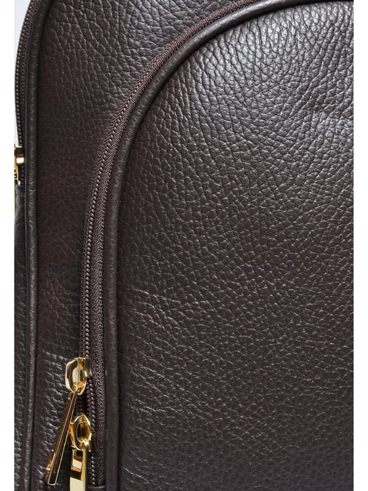Anna Luchini Bordeauxrood Rundleer Tas - Image 3