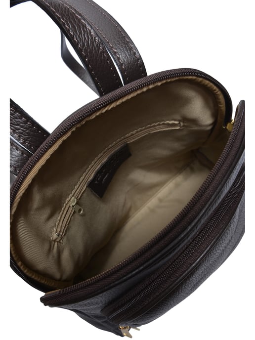 Anna Luchini Bordeauxrood Rundleer Tas - Image 4