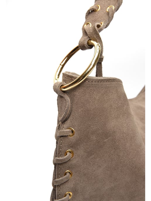 Anna Luchini Beige Rundleer Tas - Image 3