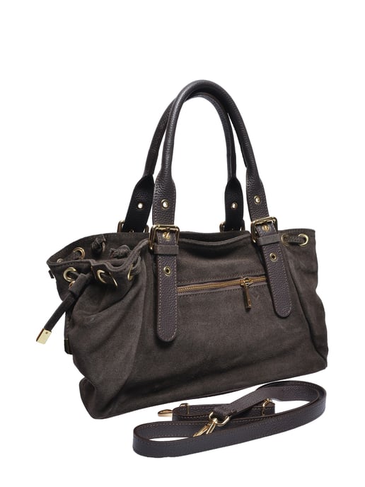 Anna Luchini Bordeauxrood Rundleer Tas - Image 2