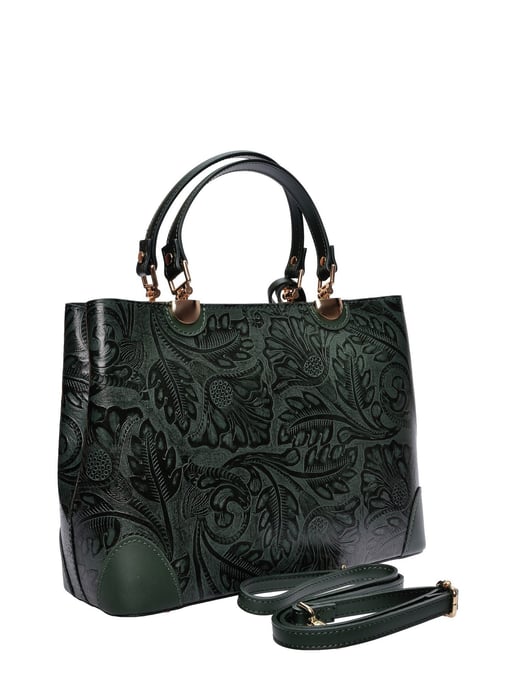 Anna Luchini Groen Rundleer Tas - Image 2