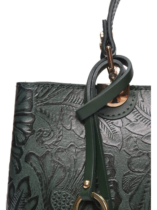Anna Luchini Groen Rundleer Tas - Image 3