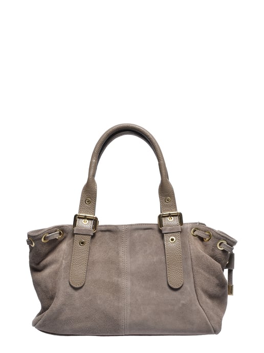 Anna Luchini Beige Rundleer Tas - Image 1