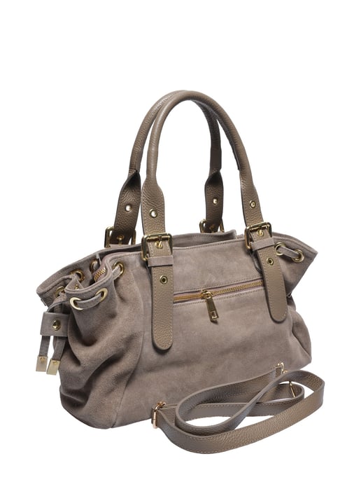 Anna Luchini Beige Rundleer Tas - Image 2