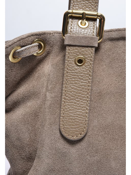 Anna Luchini Beige Rundleer Tas - Image 3