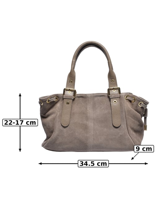 Anna Luchini Beige Rundleer Tas - Image 5