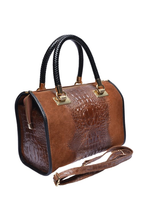 Isabella Rhea Bordeauxrood Rundleer Tas - Image 2