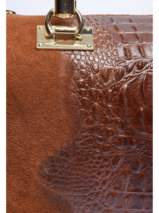 Isabella Rhea Bordeauxrood Rundleer Tas - Image 3