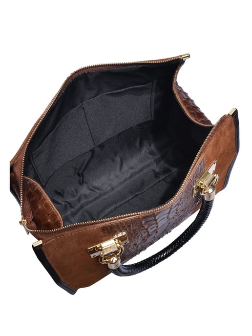 Isabella Rhea Bordeauxrood Rundleer Tas - Image 4