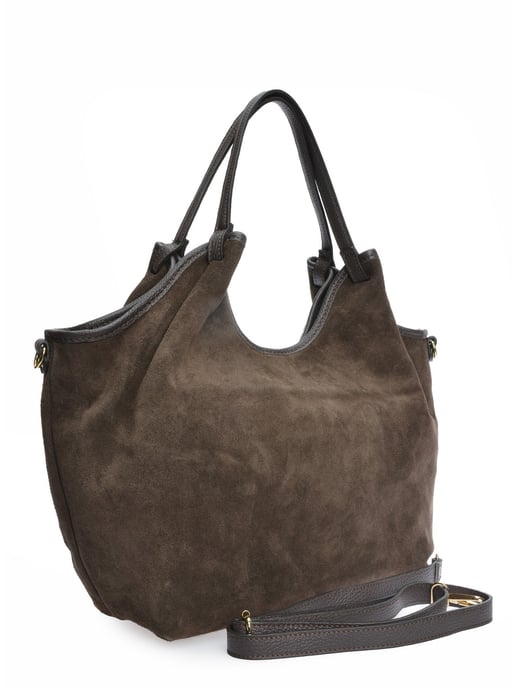 Anna Luchini Bordeauxrood Rundleer Tas - Image 2