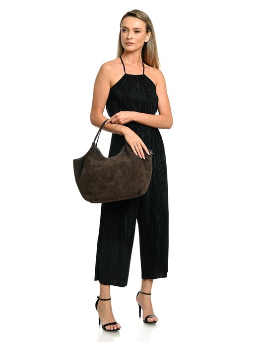 Anna Luchini Bordeauxrood Rundleer Tas - Image 5