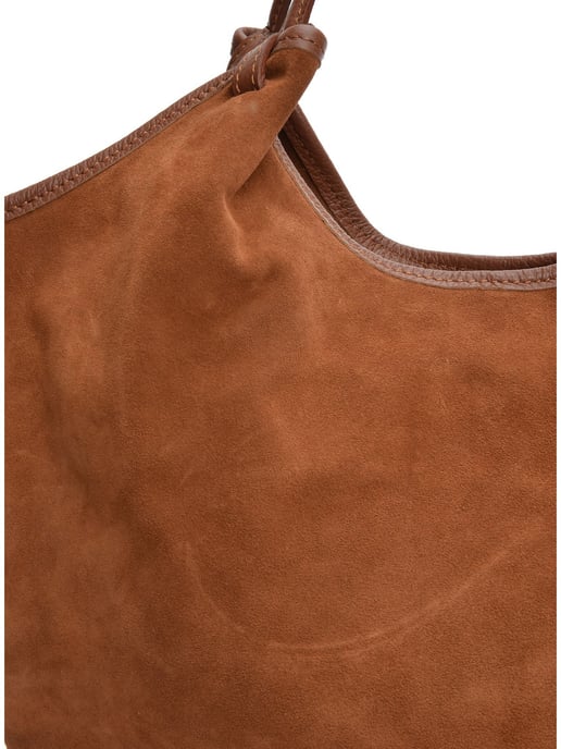 Anna Luchini Brown Rundleer Tas - Image 3