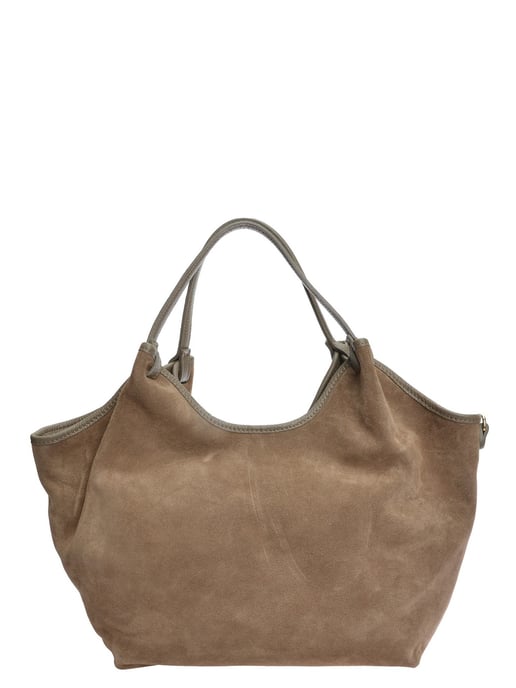 Anna Luchini Beige Rundleer Tas - Image 1